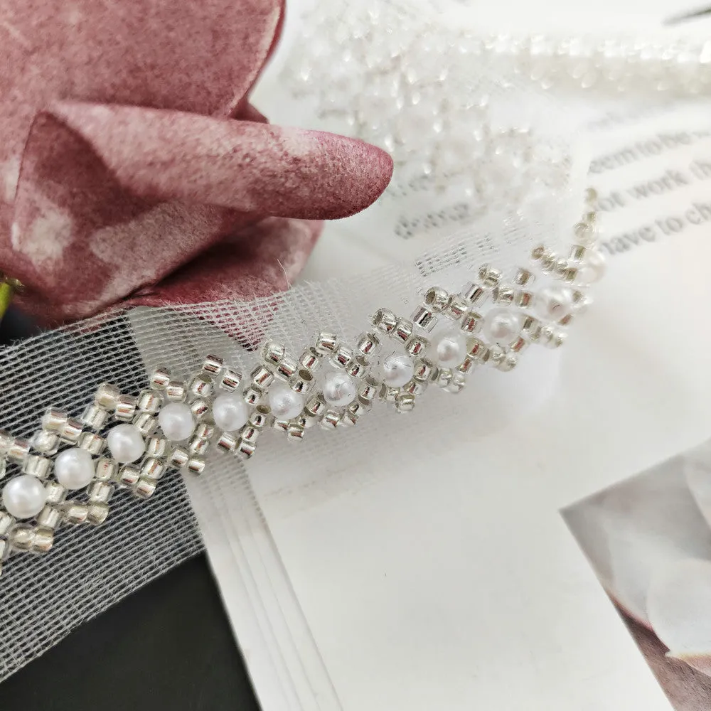 OEKO-TEX BSCI Beaded Lace NFD11A030