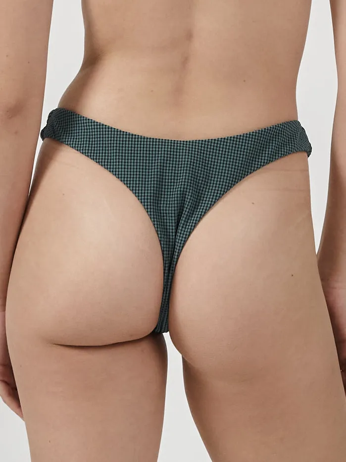 Paradise Code Thong Bikini Bottom - Mallard Green