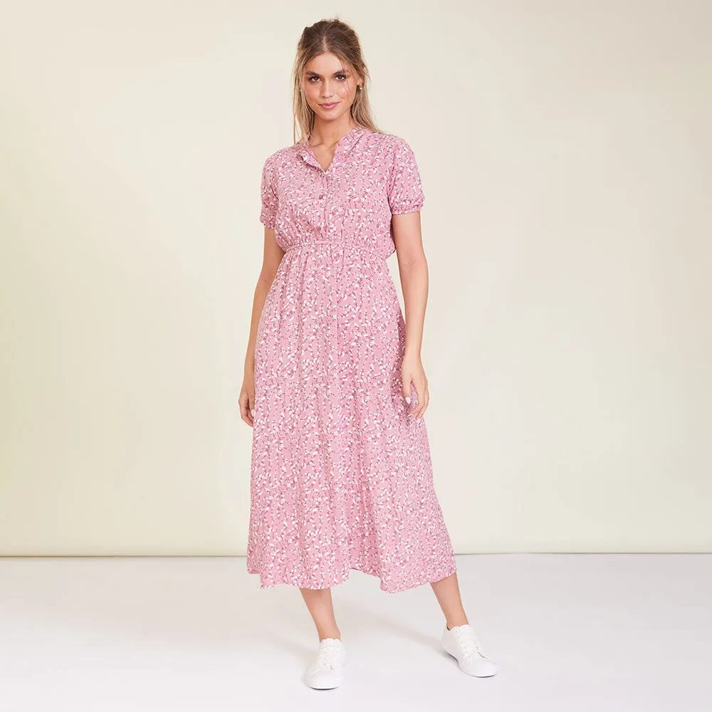 Parker Dress (Rose Floral)