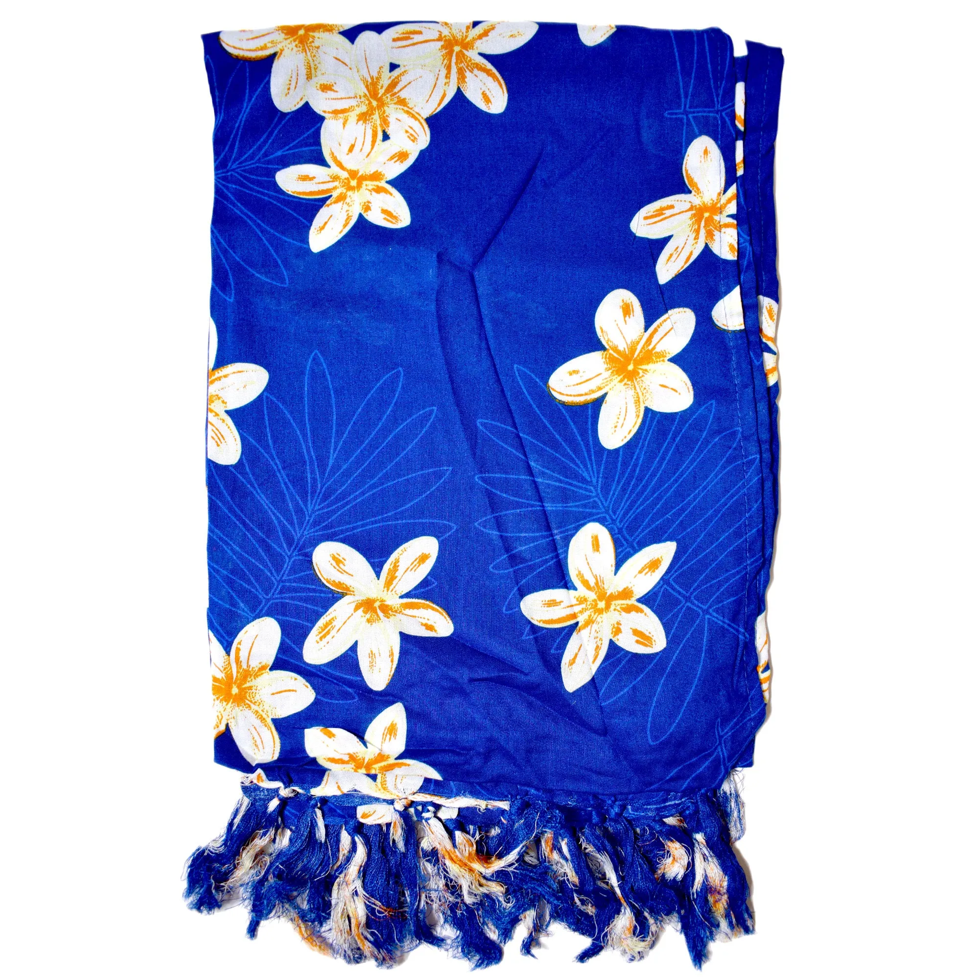 Plumeria All Over Premium Sarong - Breezy Outfits Swimsuit Beach Wrap Cover Ups