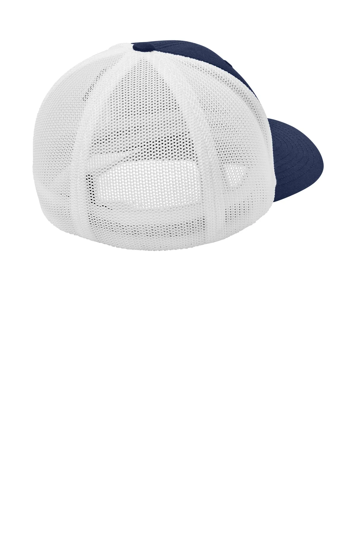 Port Authority Flexfit Mesh Back Branded Caps, True Navy/ White