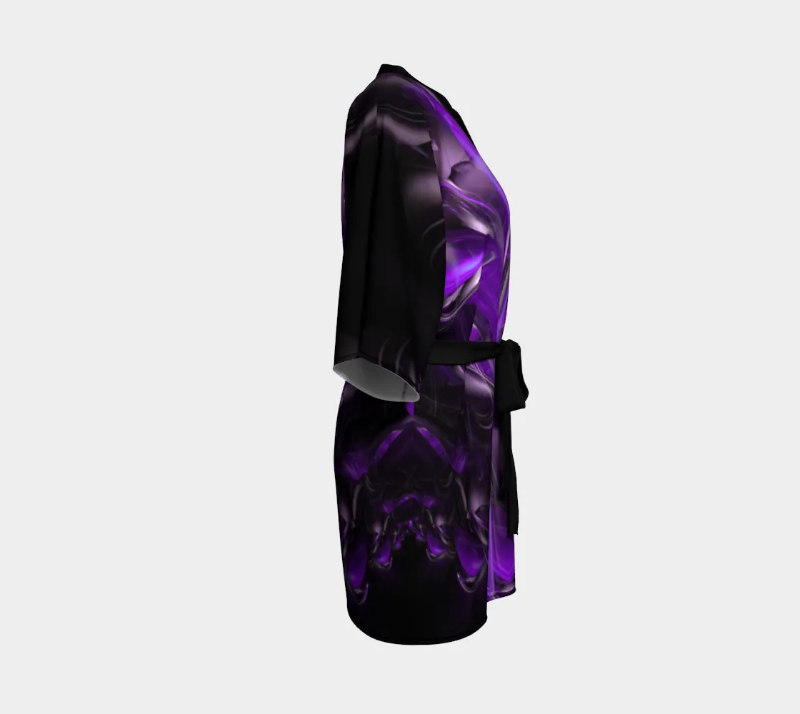 PURPLE ALIEN KIMONO ROBE