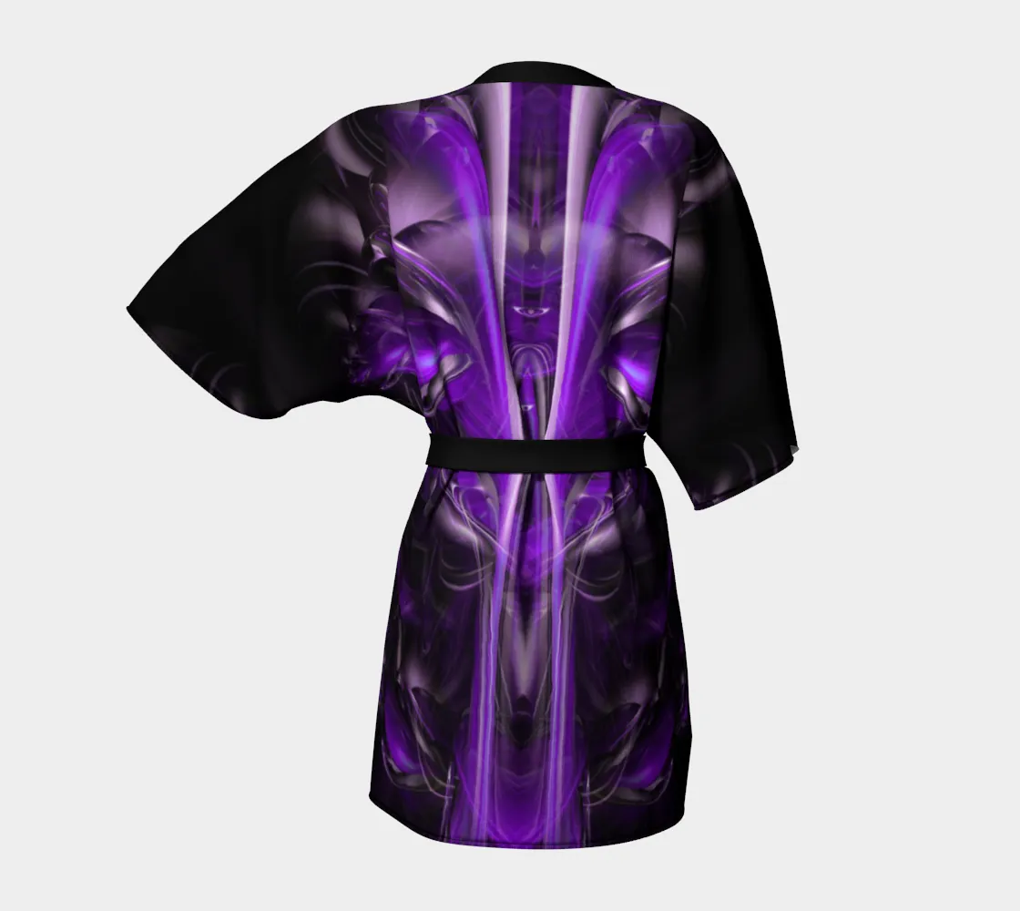PURPLE ALIEN KIMONO ROBE