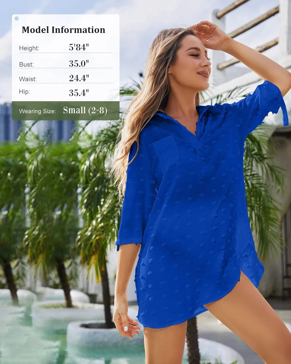QUCH Swimsuit Coverup for Women,Beach Coverup Dresses Bathing Suit Cover Ups for Swimwear Women Swim Shirt