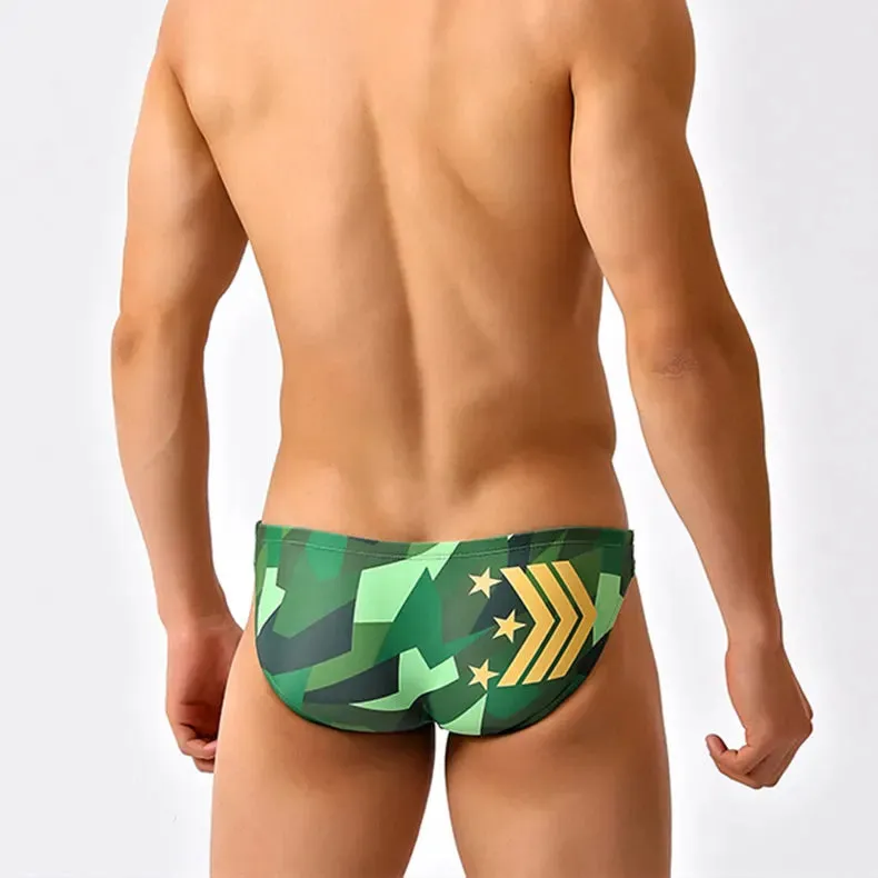 Red Disco Low Cut Swim Brief