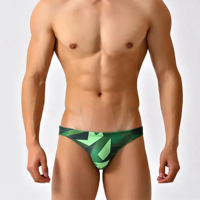 Red Disco Low Cut Swim Brief
