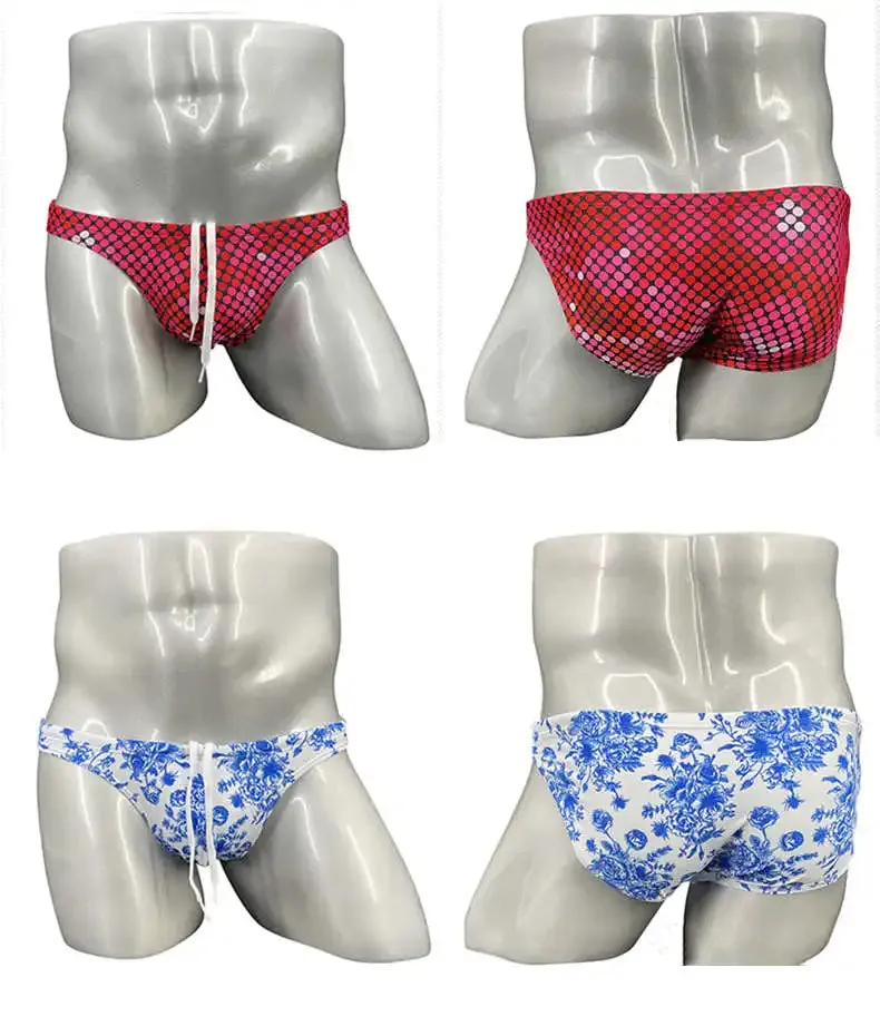 Red Disco Low Cut Swim Brief