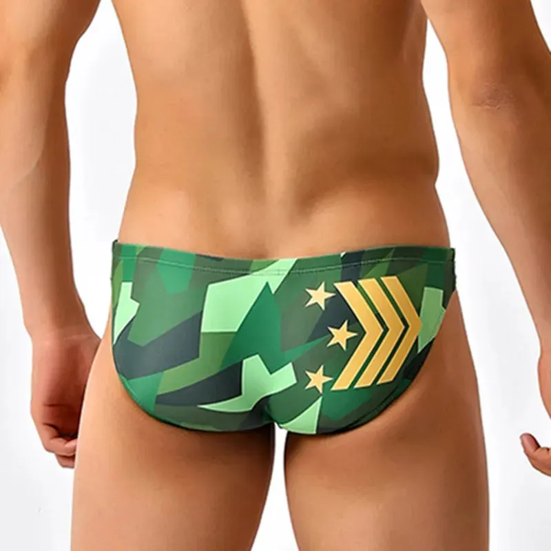 Red Disco Low Cut Swim Brief