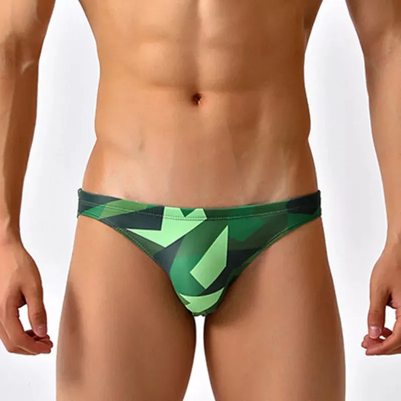 Red Disco Low Cut Swim Brief