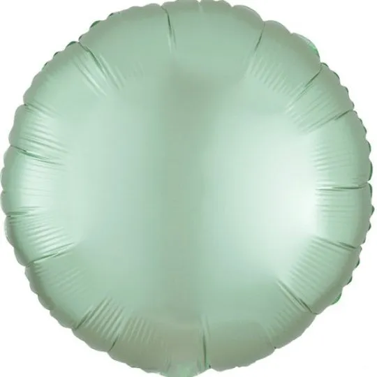 Satin Round Balloon - Mint