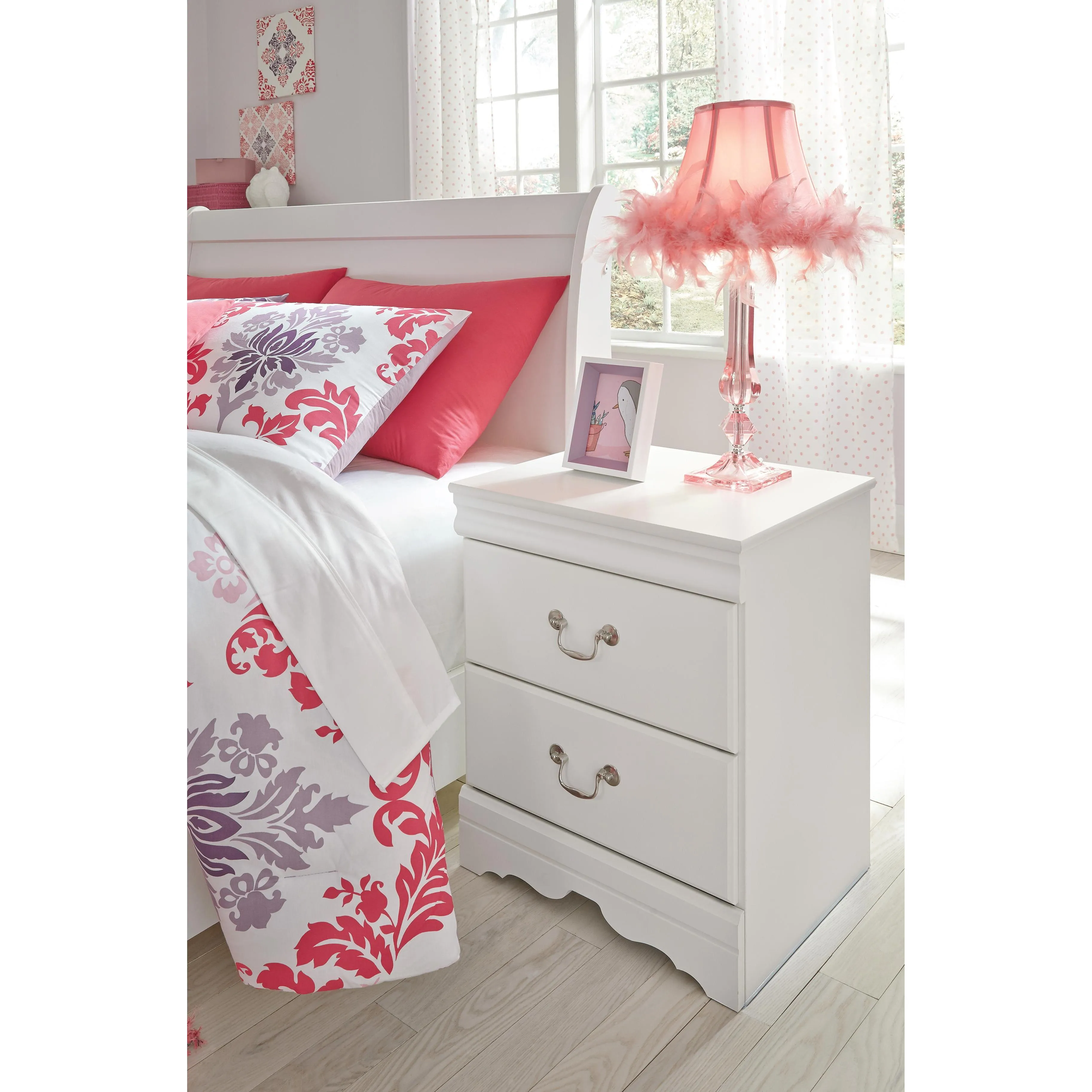 Signature Design by Ashley Anarasia B129B13 6 pc Full Sleigh Bedroom Set
