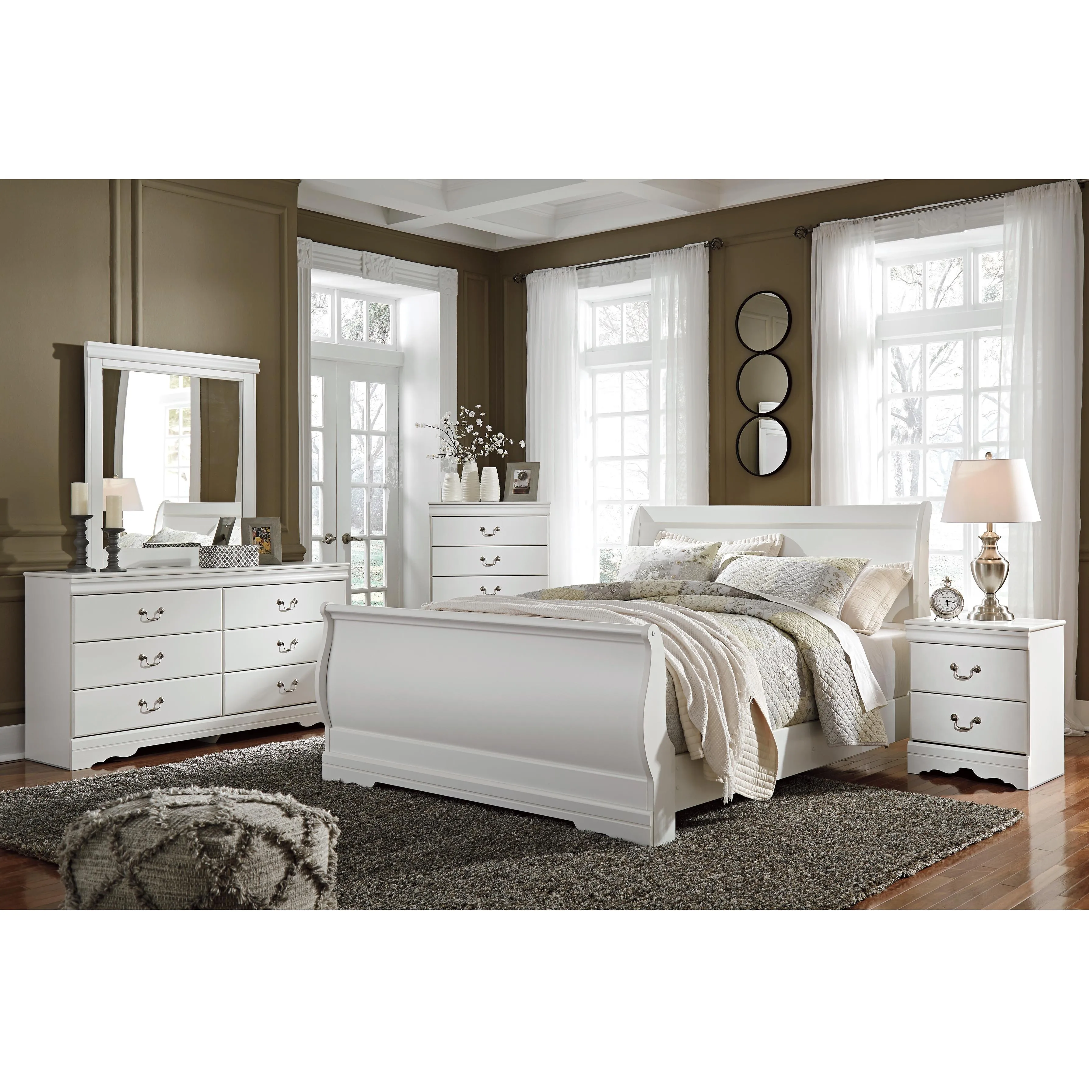 Signature Design by Ashley Anarasia Queen Sleigh Bed B129-77/B129-74/B129-98