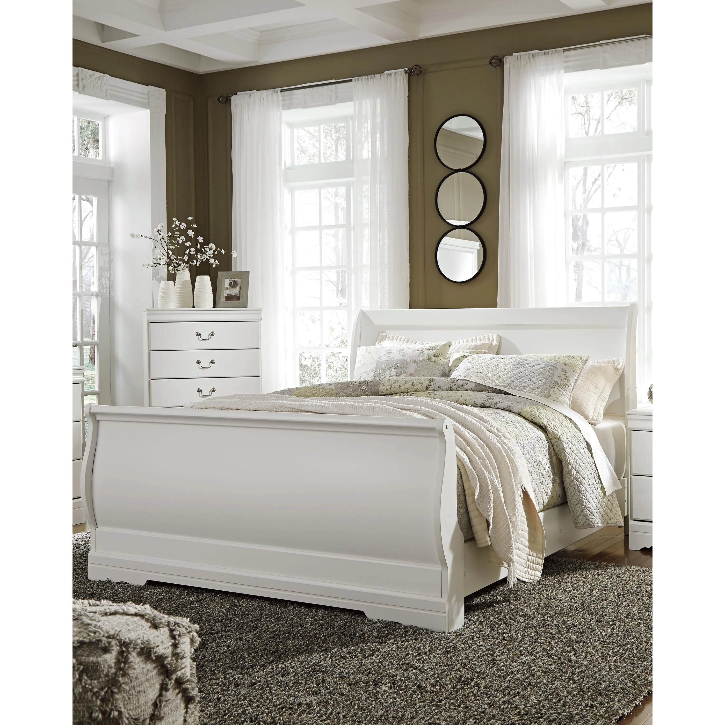 Signature Design by Ashley Anarasia Queen Sleigh Bed B129-77/B129-74/B129-98