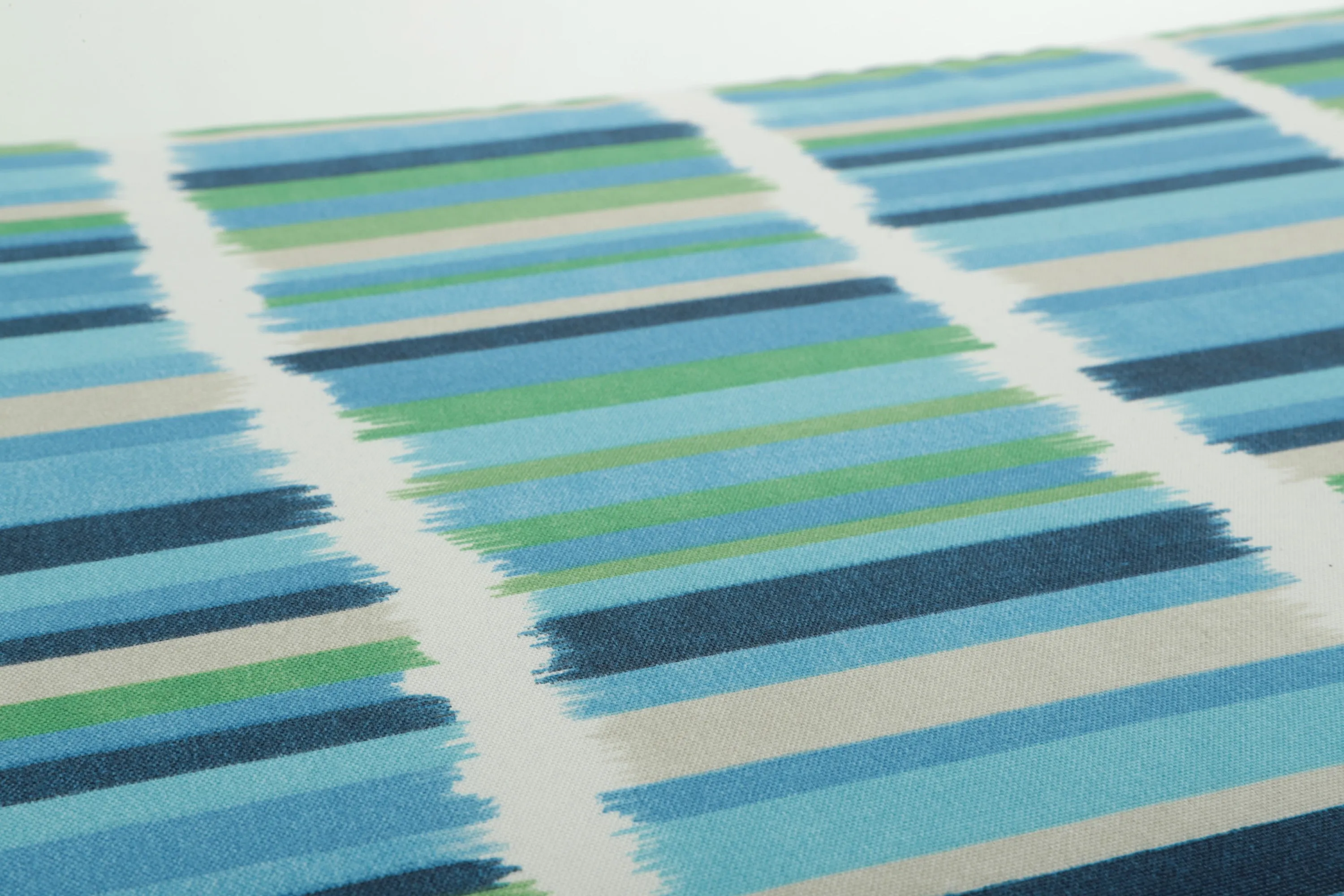 Solar Stripe Azure Rectangular Throw Pillow (Set of 2)