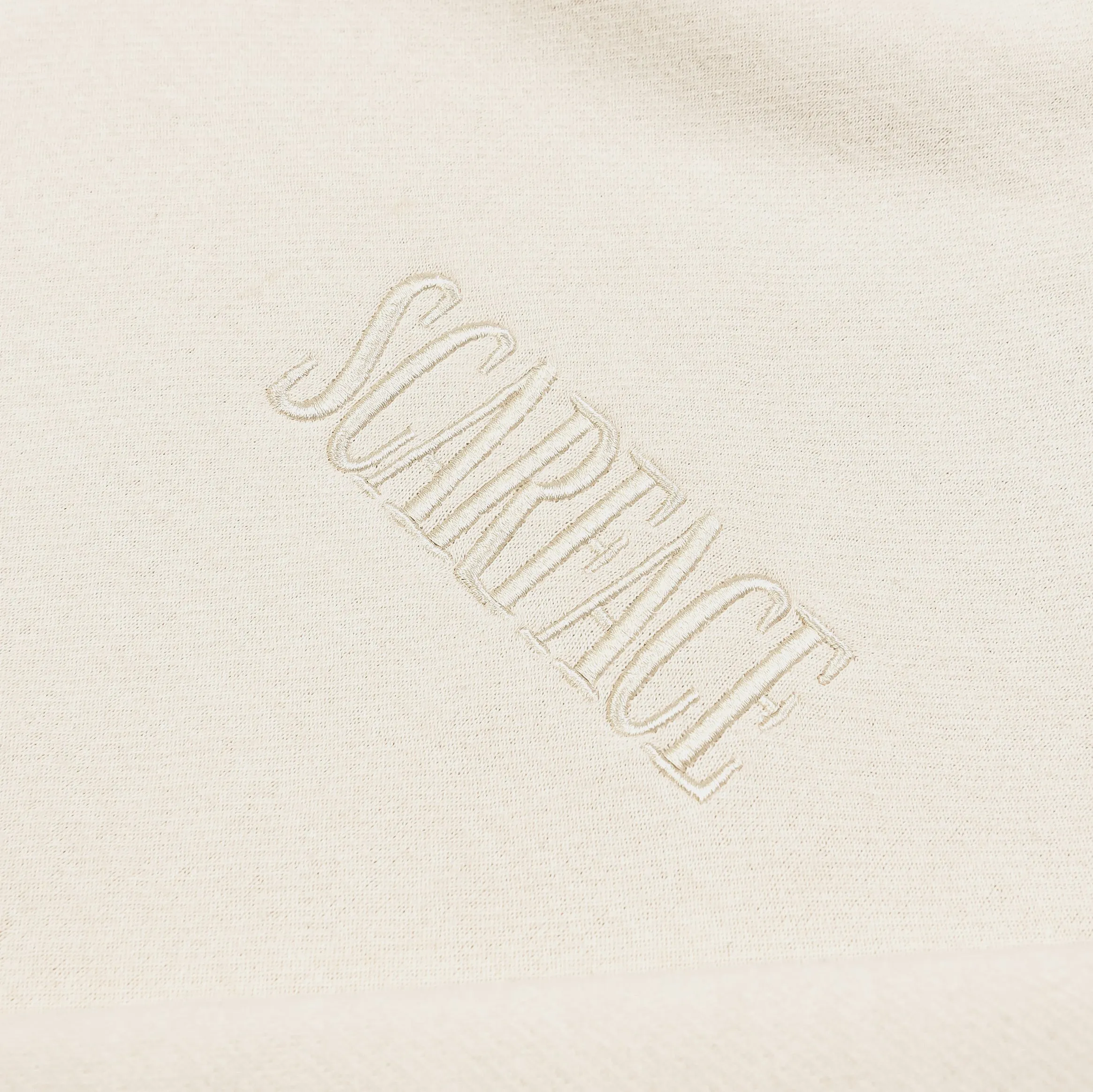 SP x Scarface Logo Zip Up Mens Hoodie (Beige/White)