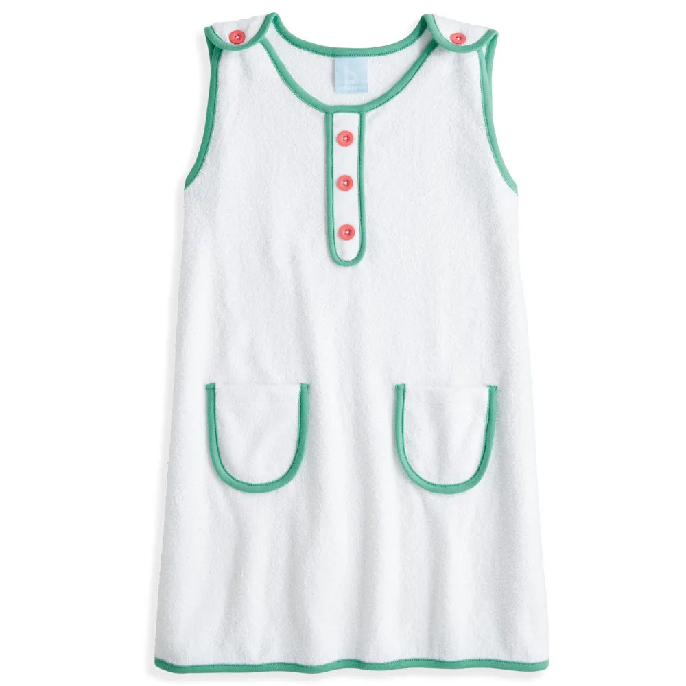 Terry Maizy Shift -- White with Green