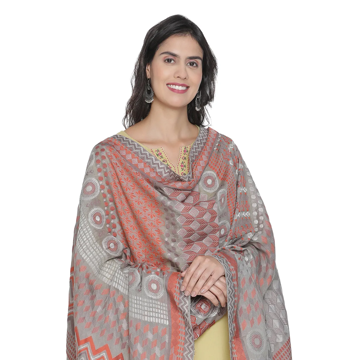 Tishnagi: The Geo Building Blocks Jacquard Dupatta