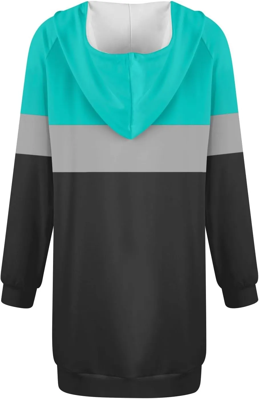 Women's Fall Flower Print Long Sleeve Tops Round Neck Patchwork Sweatshirt Casual Raglan Sleeve Hooded Dress 2024