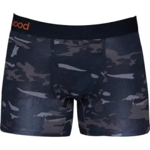 Wood Men's Super Soft Modal Blend 3 in Inseam Boxer Brief with Fly Forest Camo